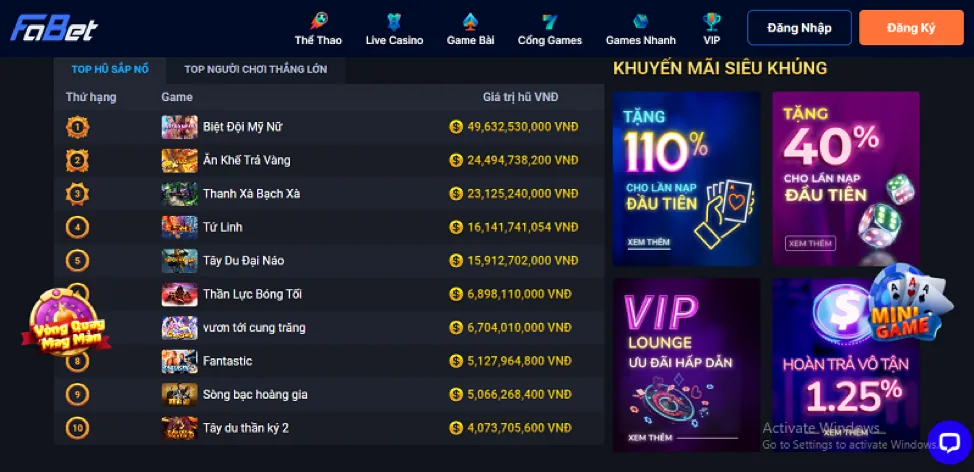 Các Trò Chơi Casino Khác bet88 VIP